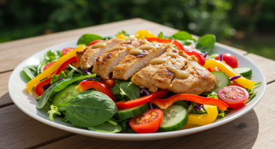 단백질 위주의 샐러드