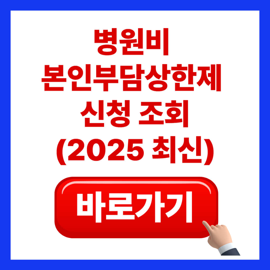 병원비 본인부담상한제 신청 조회｜숨은 환급금 확인하고 돌려받는 법(2025 최신)