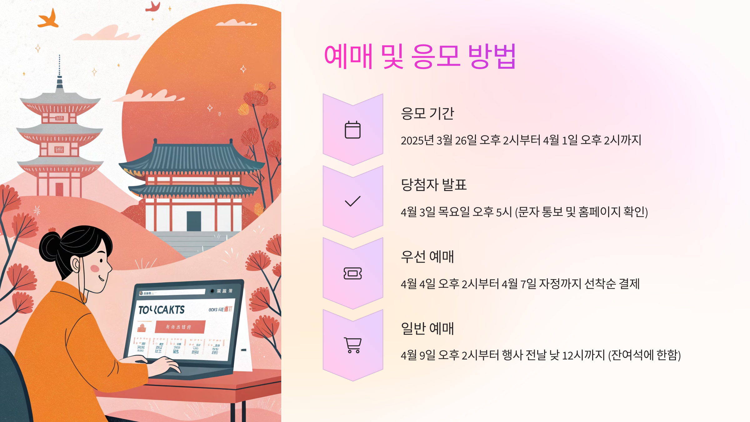 🎟️ 예매 및 응모 방법