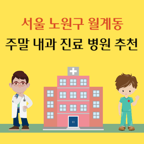 서울 노원구 월계동 주말 내과 진료 병원 추천