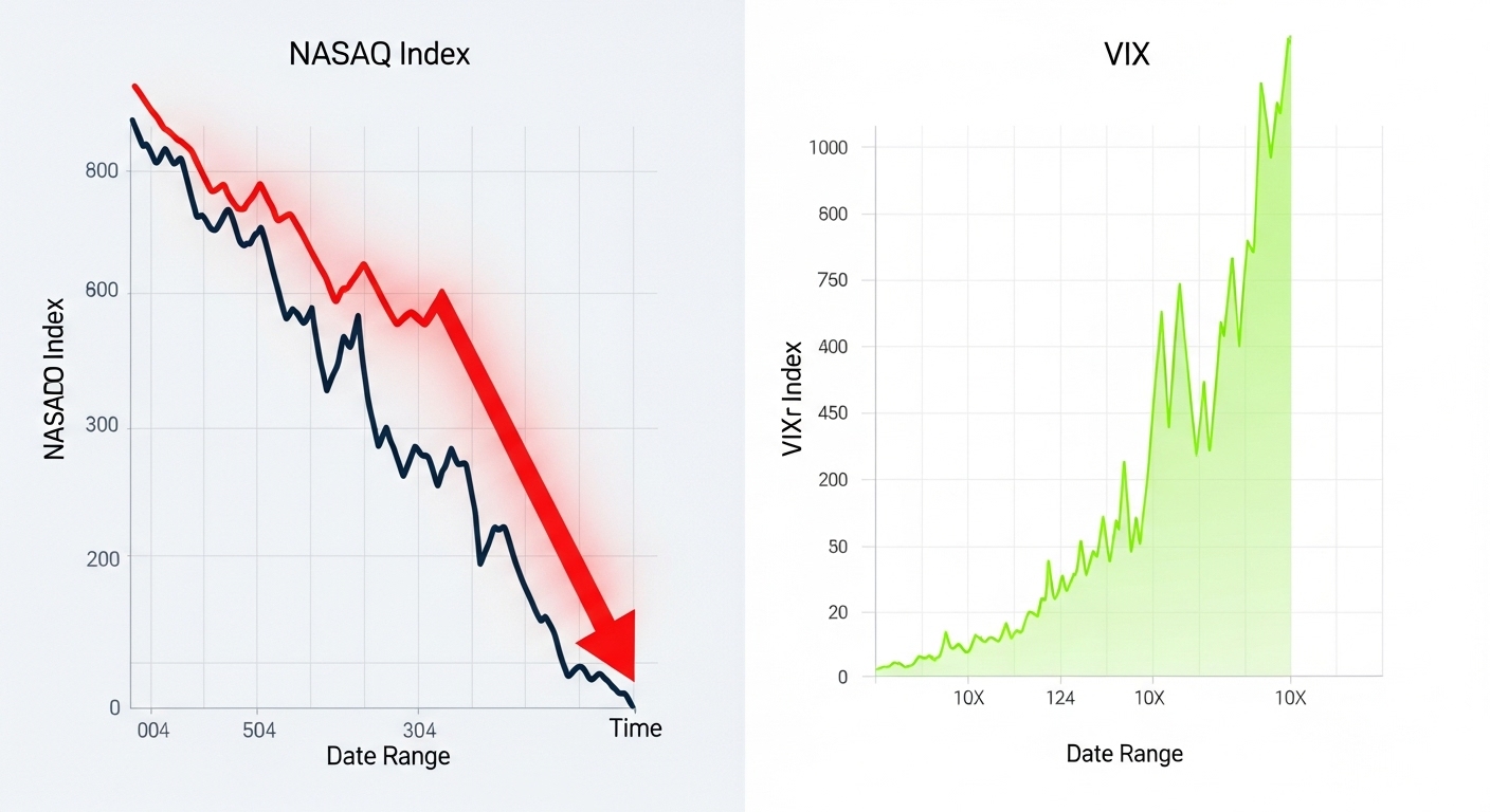 지하철 안에서 스마트폰으로 주식 차트를 심각하게 바라보는 직장인