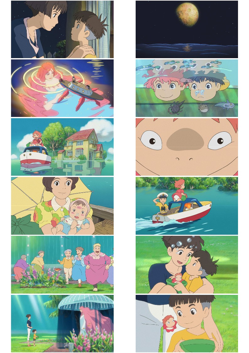 벼랑위의 포뇨 배경화면, 지브리 컴퓨터 아이패드 아이폰 고화질