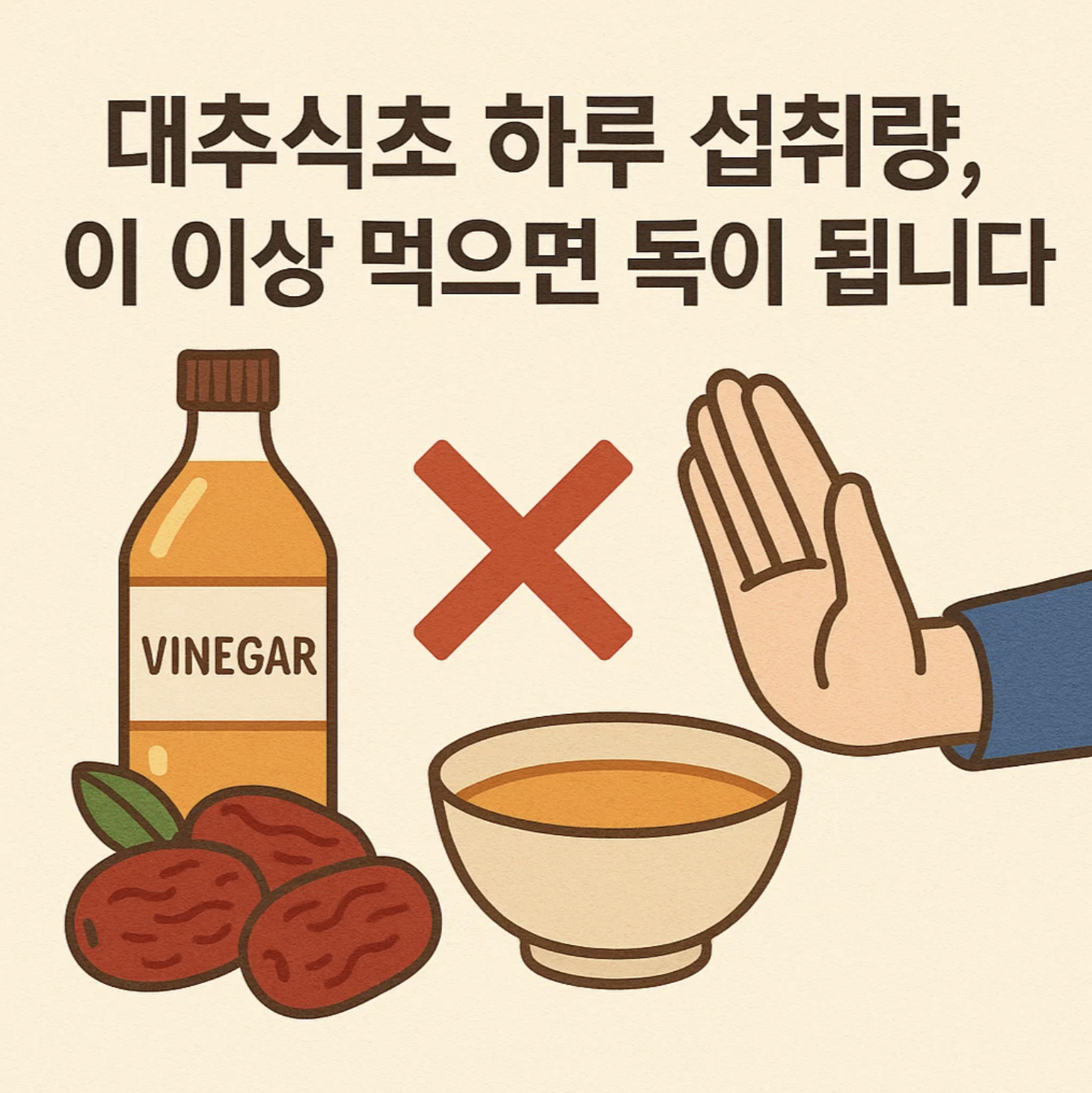 대추식초 하루 섭취량, 이 이상 먹으면 독이 됩니다