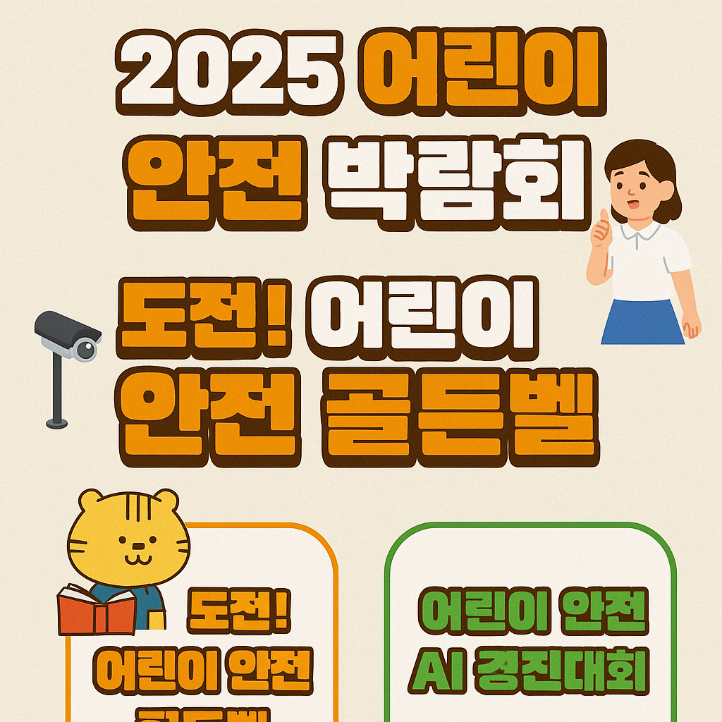 2025 어린이 안전 박람회! 글짓기·퀴즈 대회로 안전을 배워요