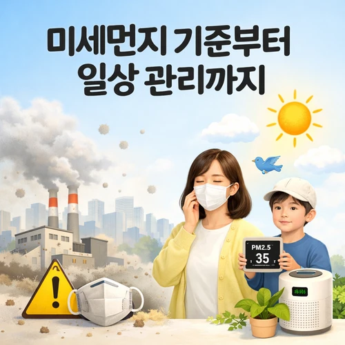 미세먼지 기준부터 일상 관리까지 생활 환경에서 꼭 알아야 할 핵심