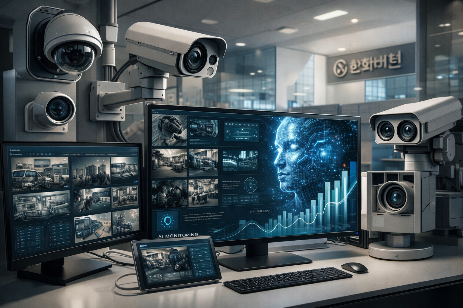 한화비전 AI 보안 CCTV 기술