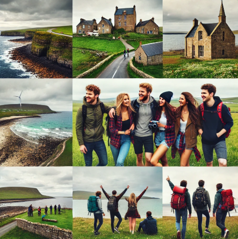 오크니 제도 친구들과 여행사진