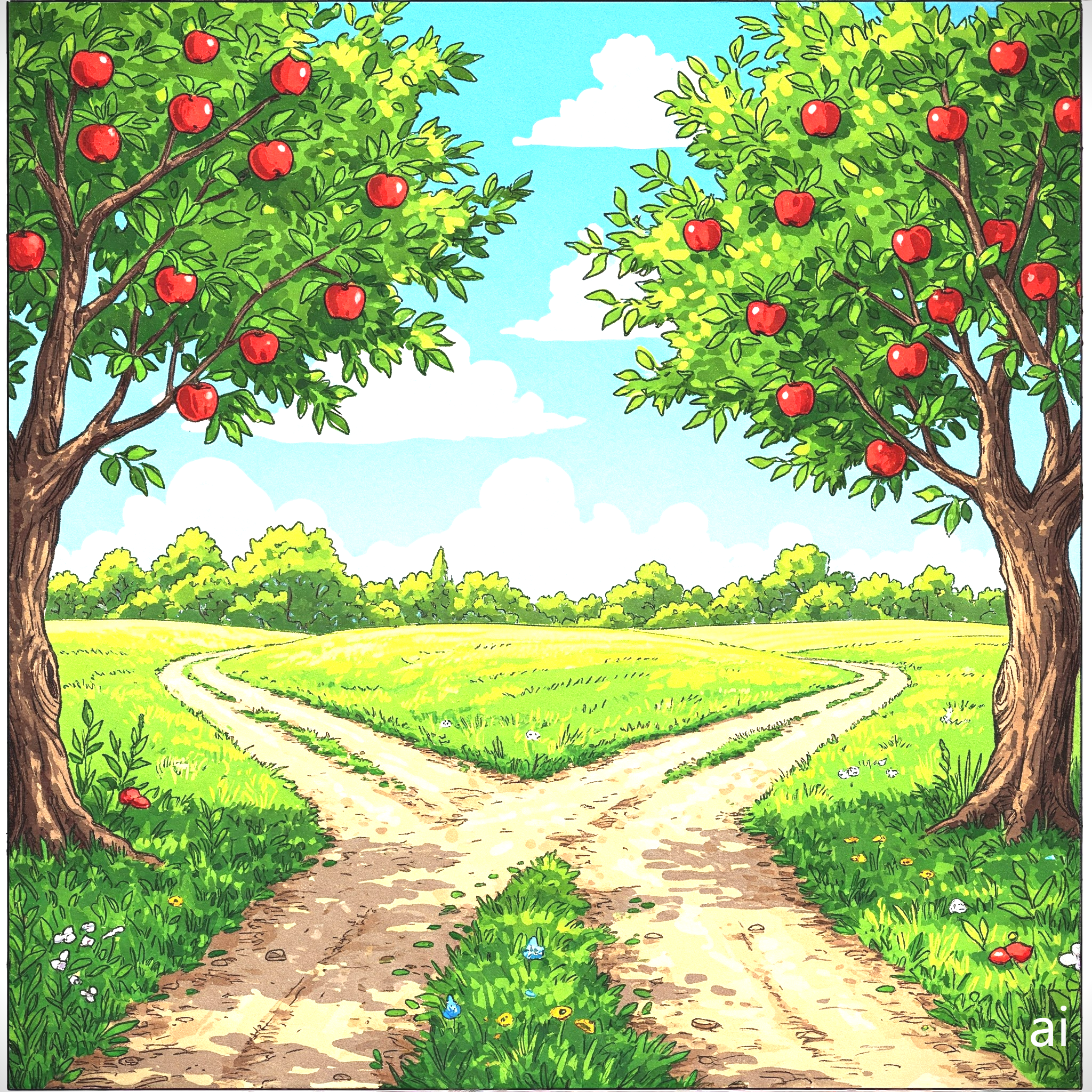 사과나무와 두 갈래 길