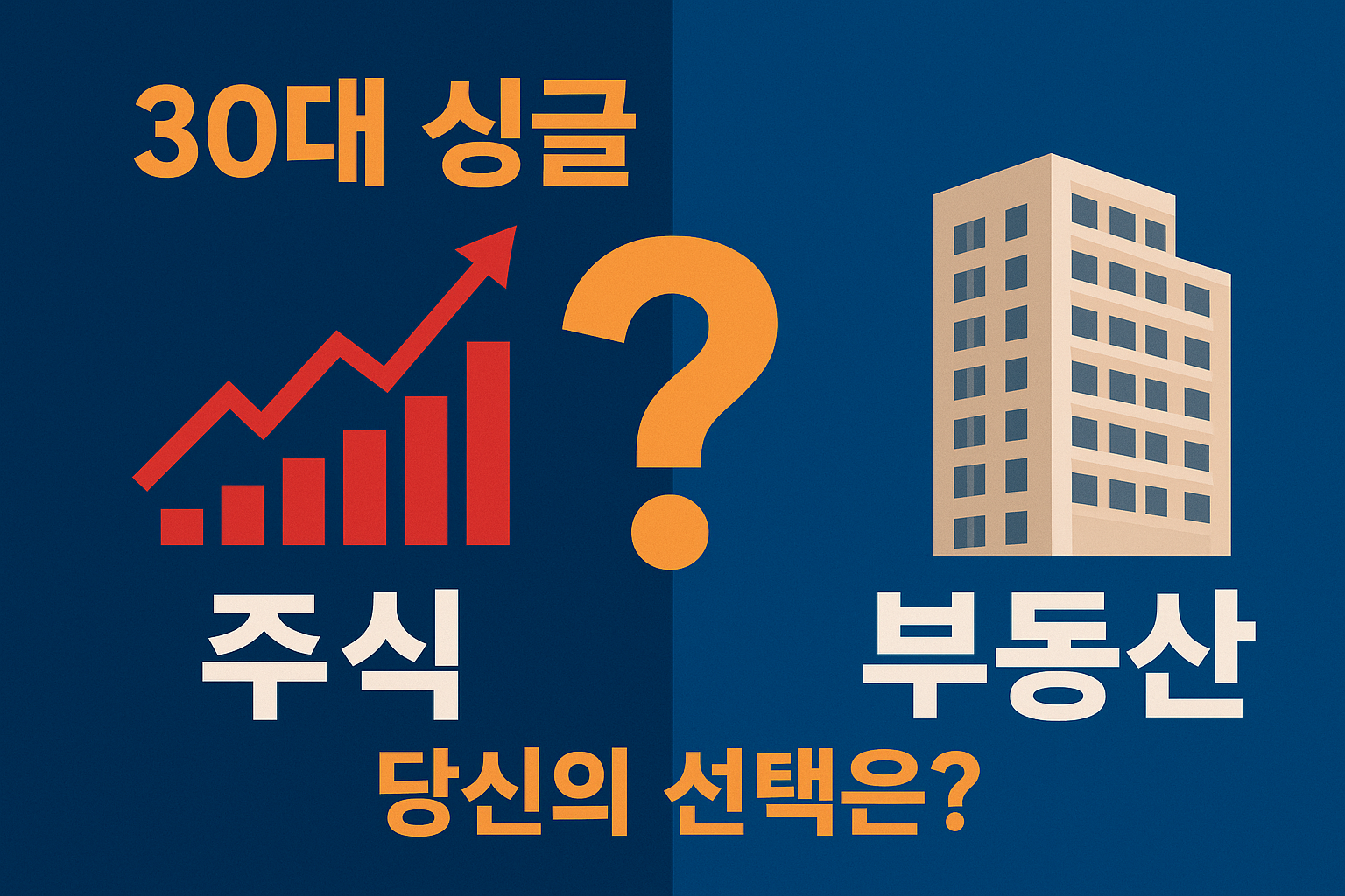 30대, 돈과 커리어의 모든 것(주식 vs 부동산, 30대 싱글에게 더 유리한 재테크는?)