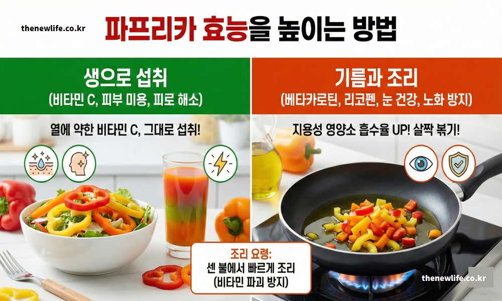파프리카 효능 높이는 조리법