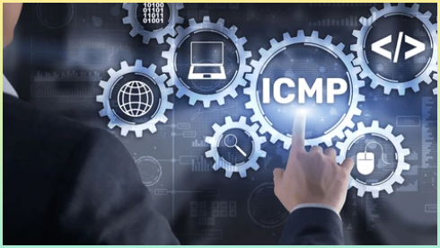 ICMP를 사용하는 사람의 모습이 담긴 디지털 이미지