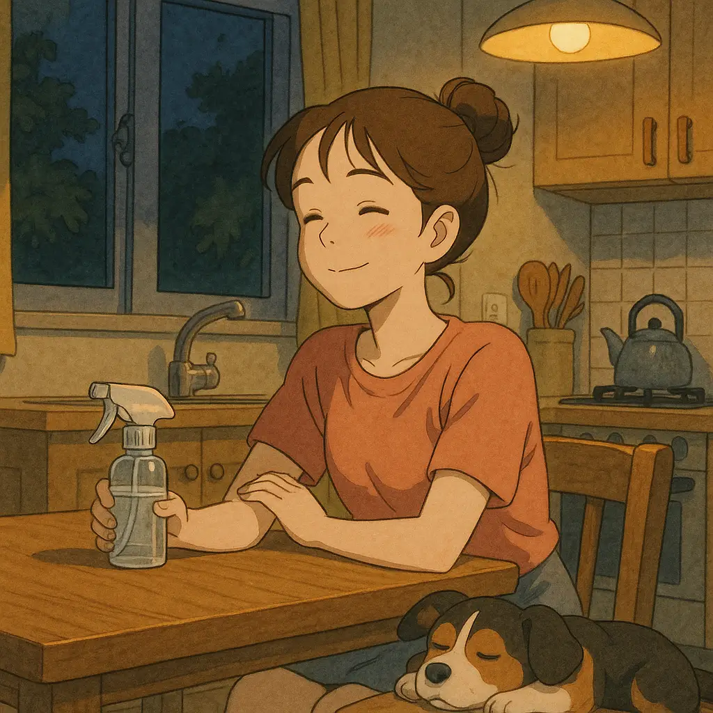 시나리오 문단: 살충제를 놓은 순간 벌레가 사라지기 시작했어요