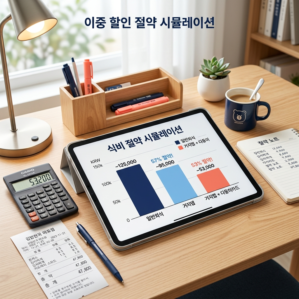 이중 할인 절약 시뮬레이션