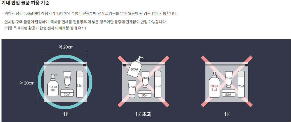기내 수하물 규정 헷갈리는 규정 완벽 정리!