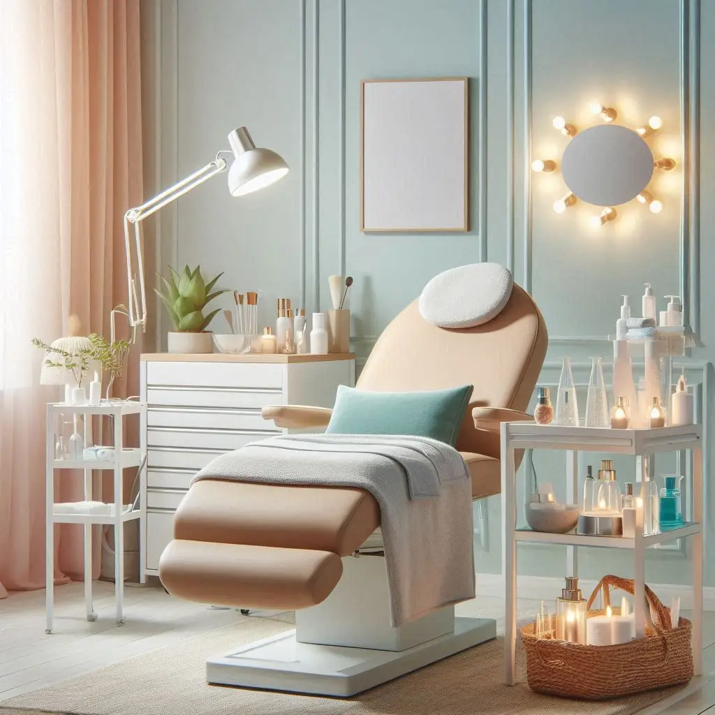 피부,체형관리 샵 배경