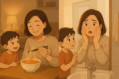 밤에 라면 먹으면 얼굴이 정말 붓나요? 과학적 근거와 해결책