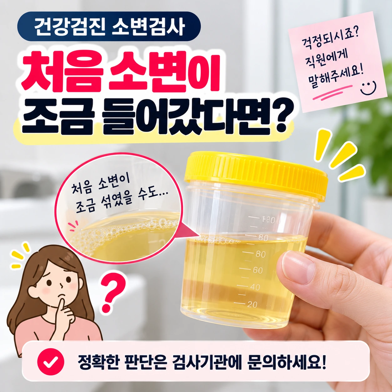 소변검사_처음소변_들어갔을때