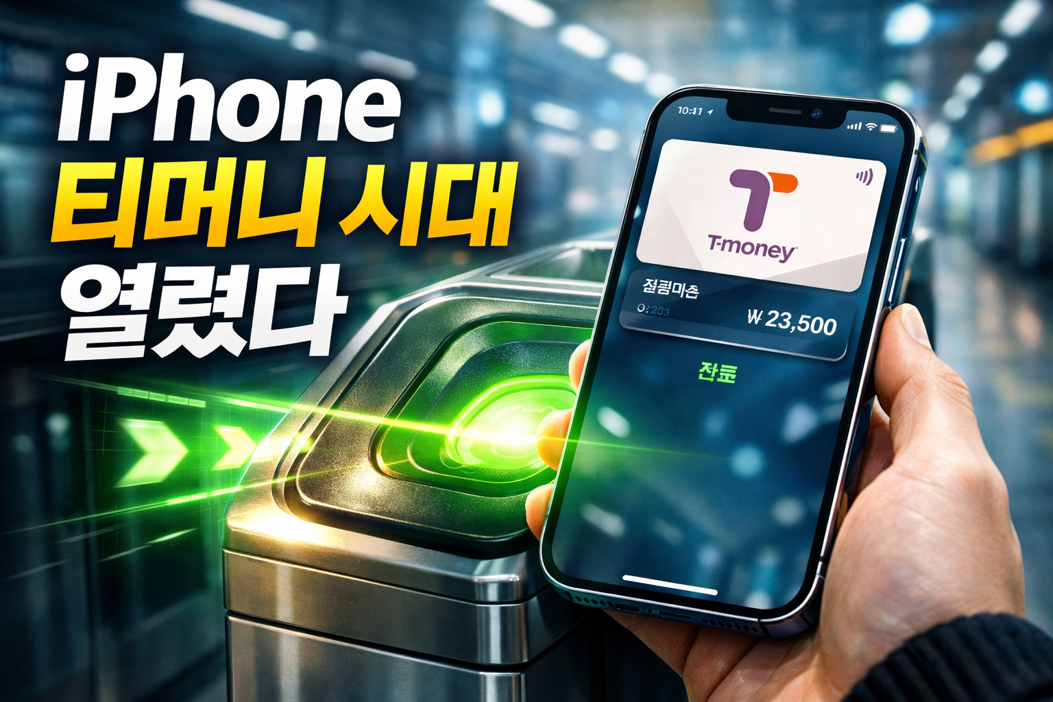 iPhone 티머니 시대 열렸다, 지금 바로 사용법