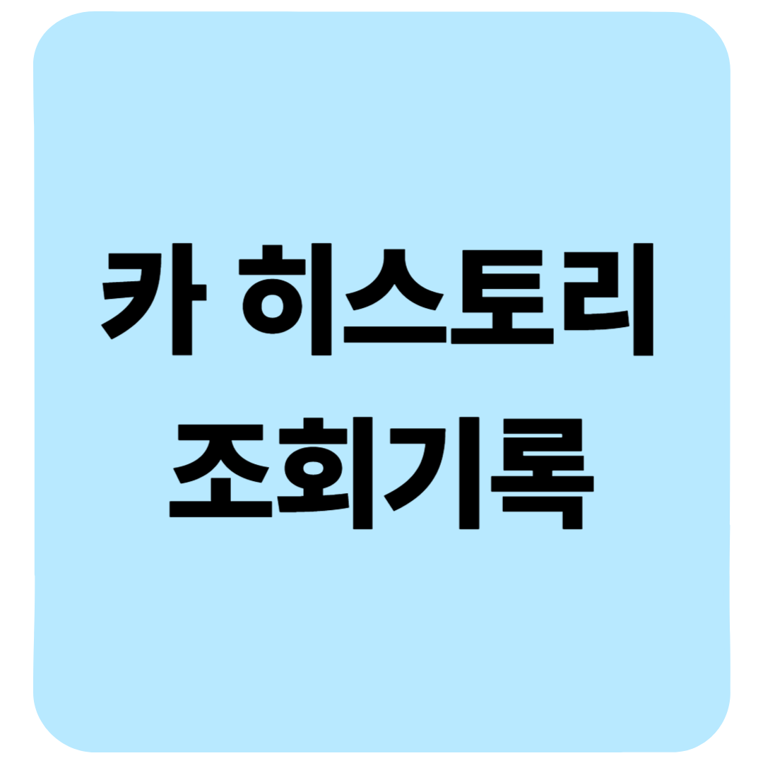 카히스토리 조회로 중고차 사고이력 완벽 확인! 내 실제 후기