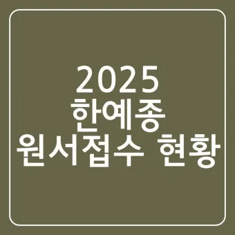 2024년 한예종 경쟁률 등급컷 입시결과 2025학년도 모집요강 전형일정_2