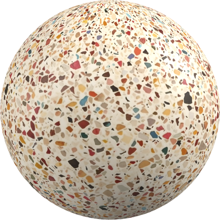 colorful smooth terrazzo texture 2