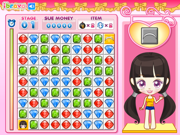 슈의-매직-패션-퍼즐-플래시게임-시작-화면