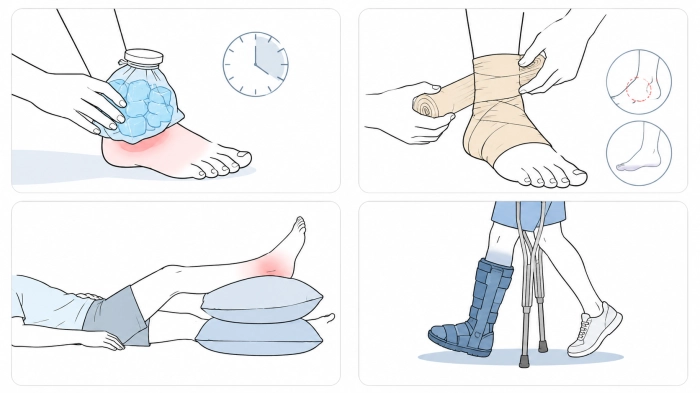 발목 인대 늘어났을때 치료방법