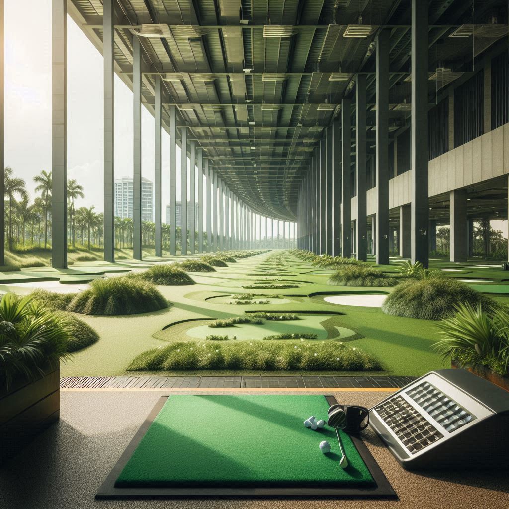 실외골프연습장 배경