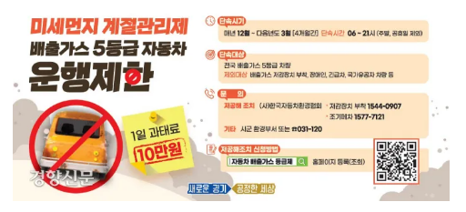 미세먼지 계절관리제