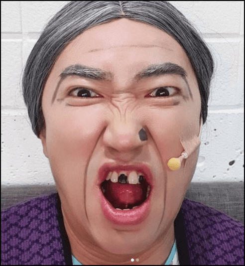 할머니분장을-하고있는-개그맨-장동민