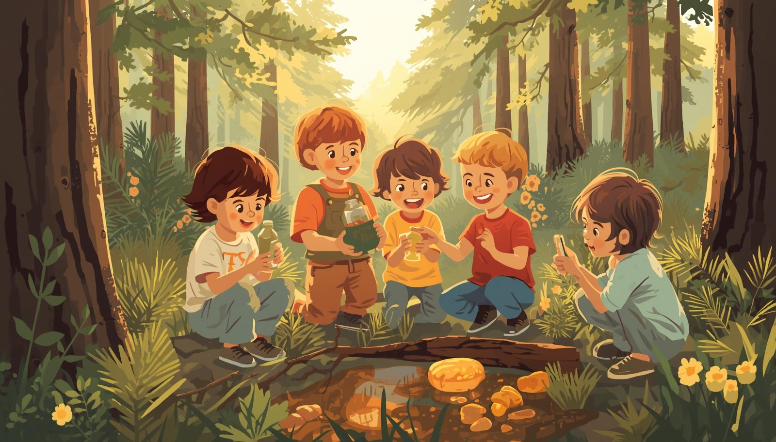 소나무 송진놀이