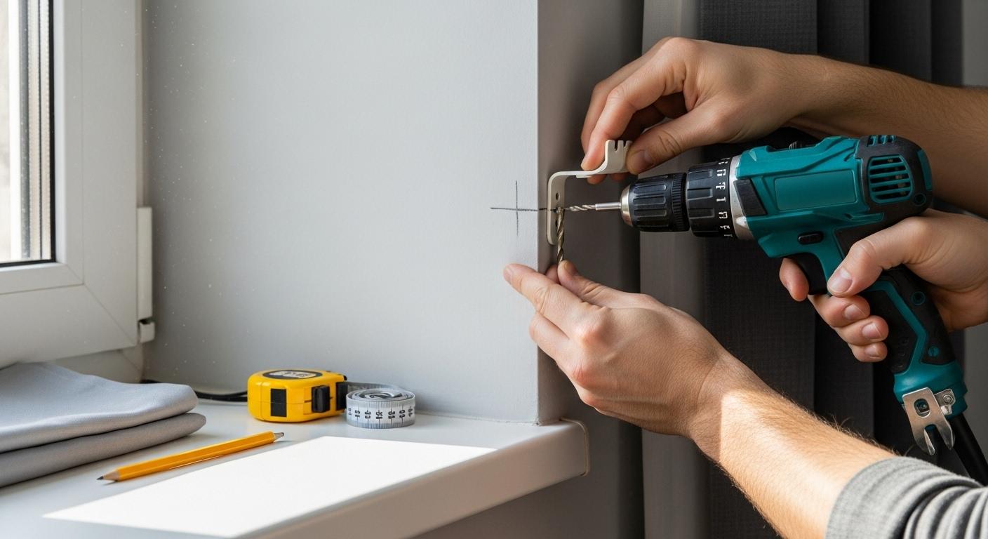 커튼 셀프 설치