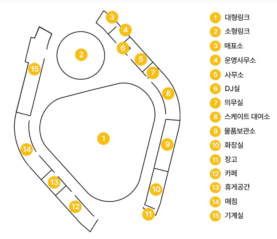 서울광장 스케이트장 시설 배치도