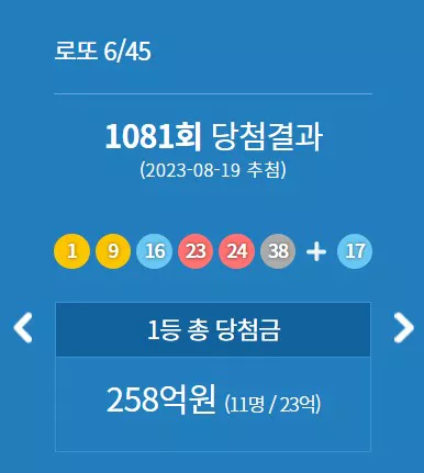 로또 결과