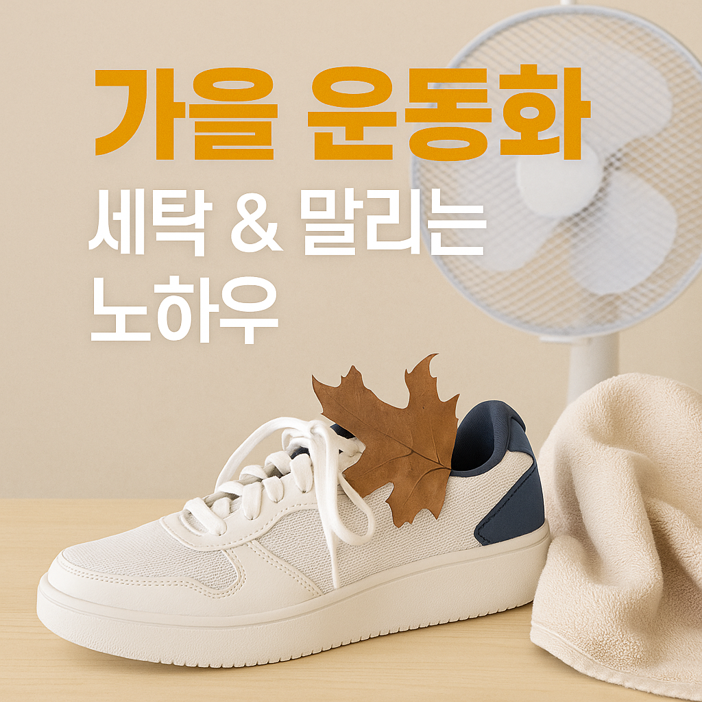가을 운동화 세탁 & 말리는 노하우