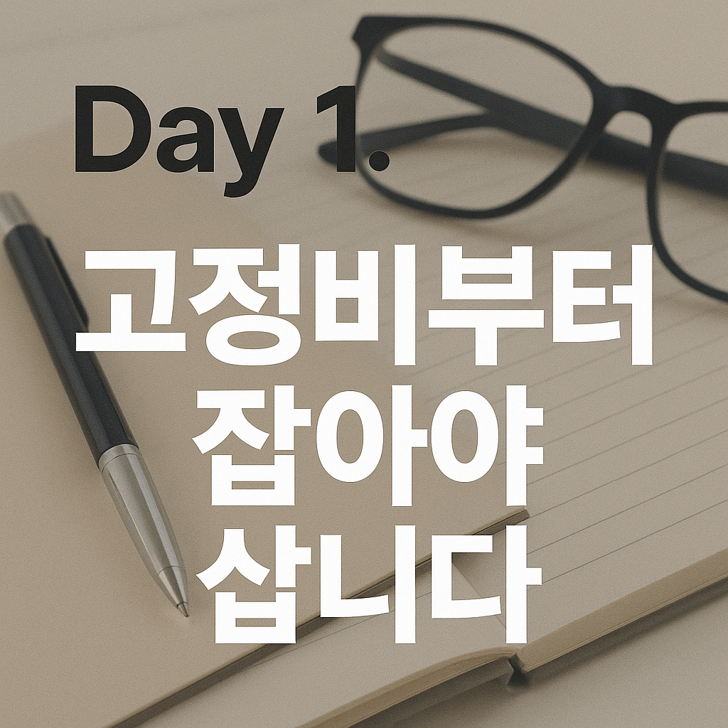 고정비부터 잡아야 삽니다