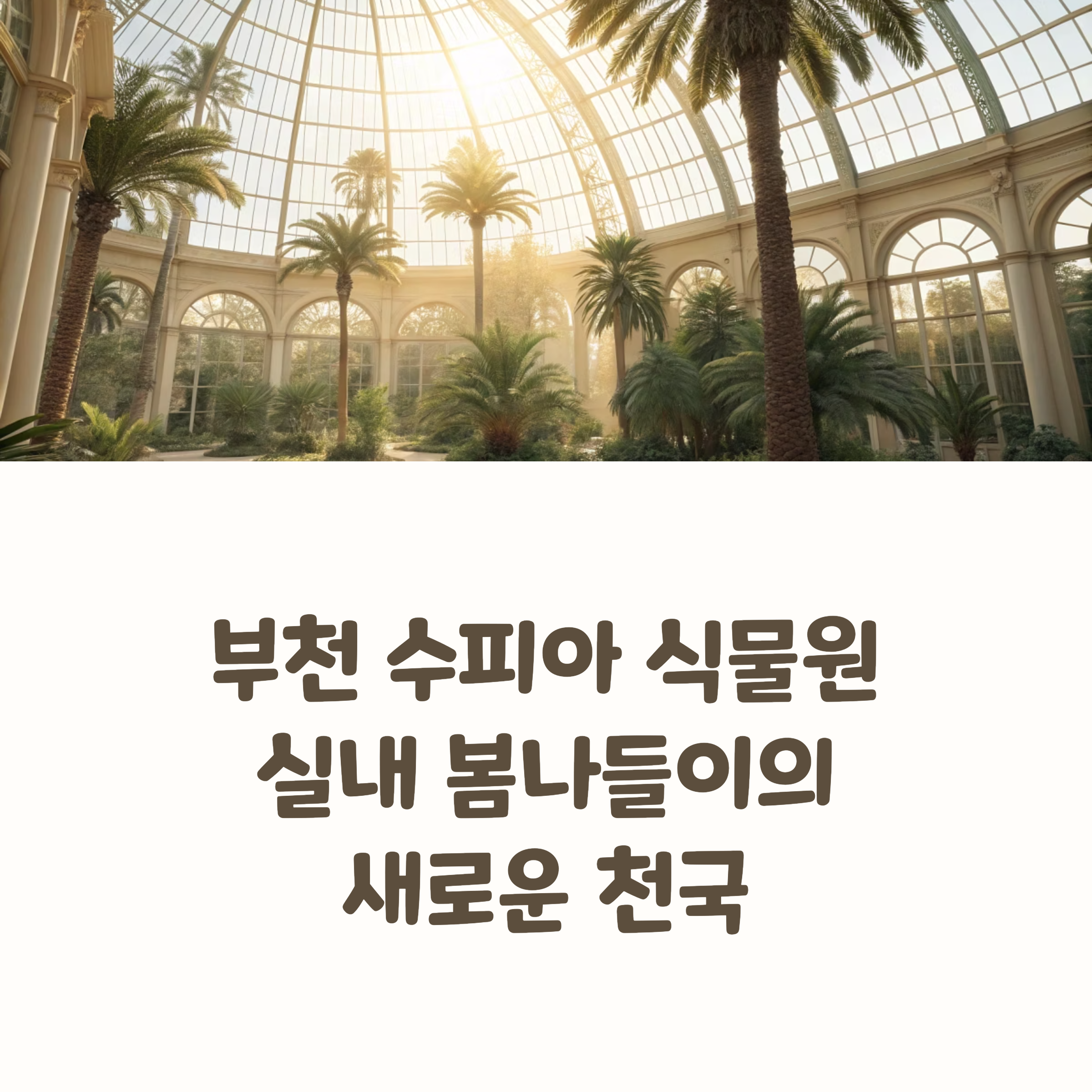 부천 식물원 수피아, 실내 봄나들이 베스트 장소 추천!