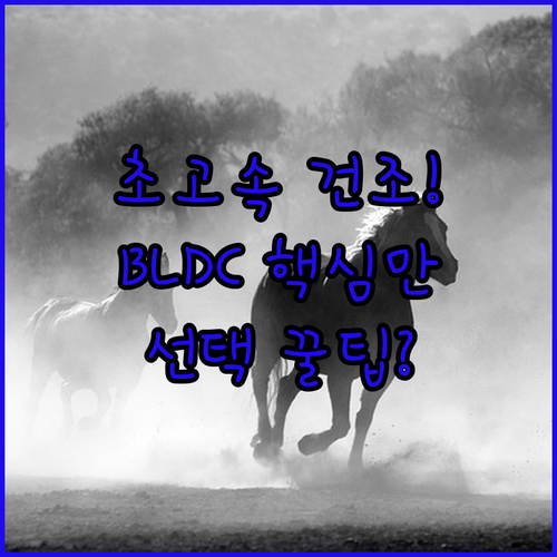 건조 시간 획기적 단축! 초고속 BL..