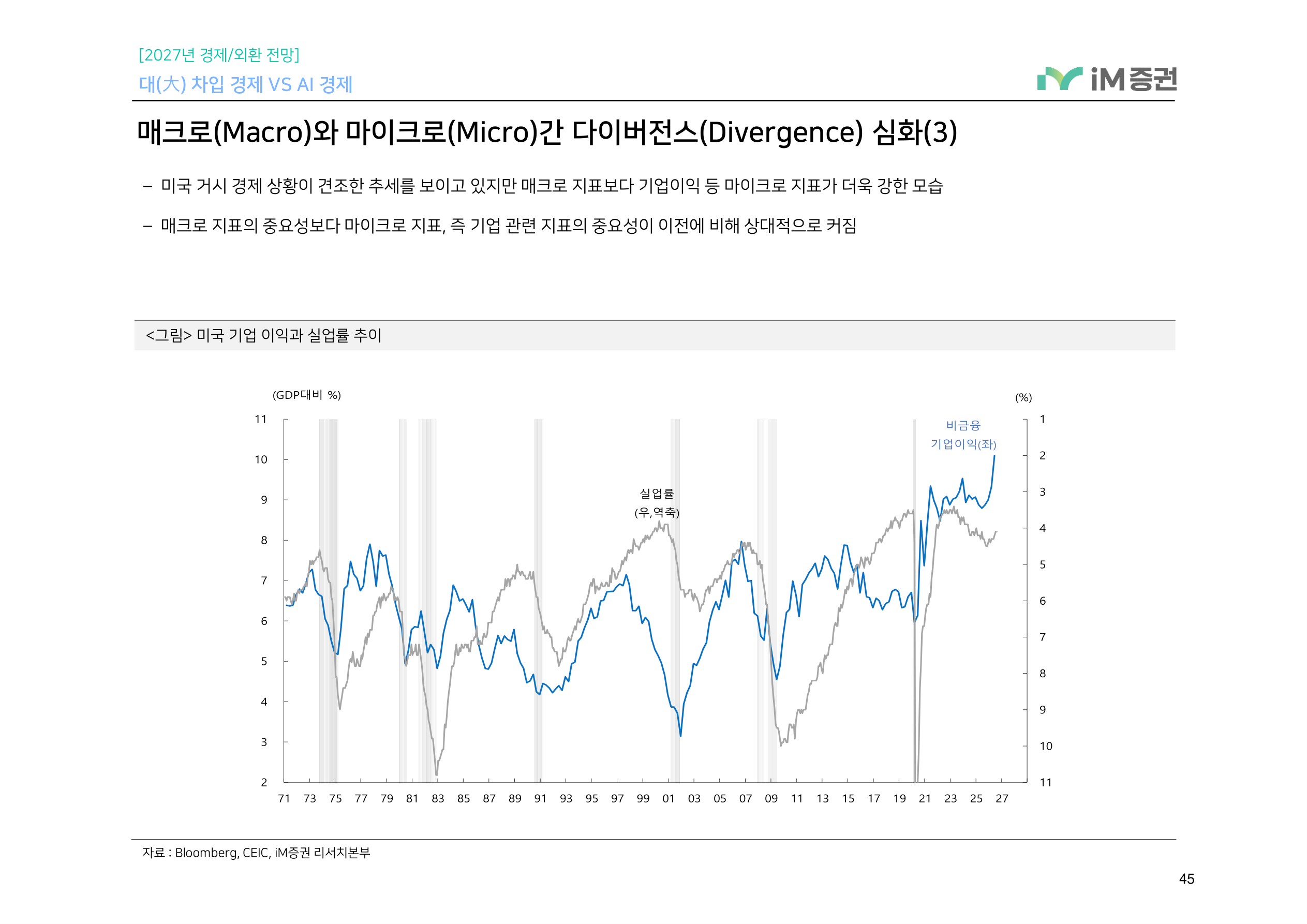 대(大) 차입 경제 VS AI 경제_iM증권 45페이지