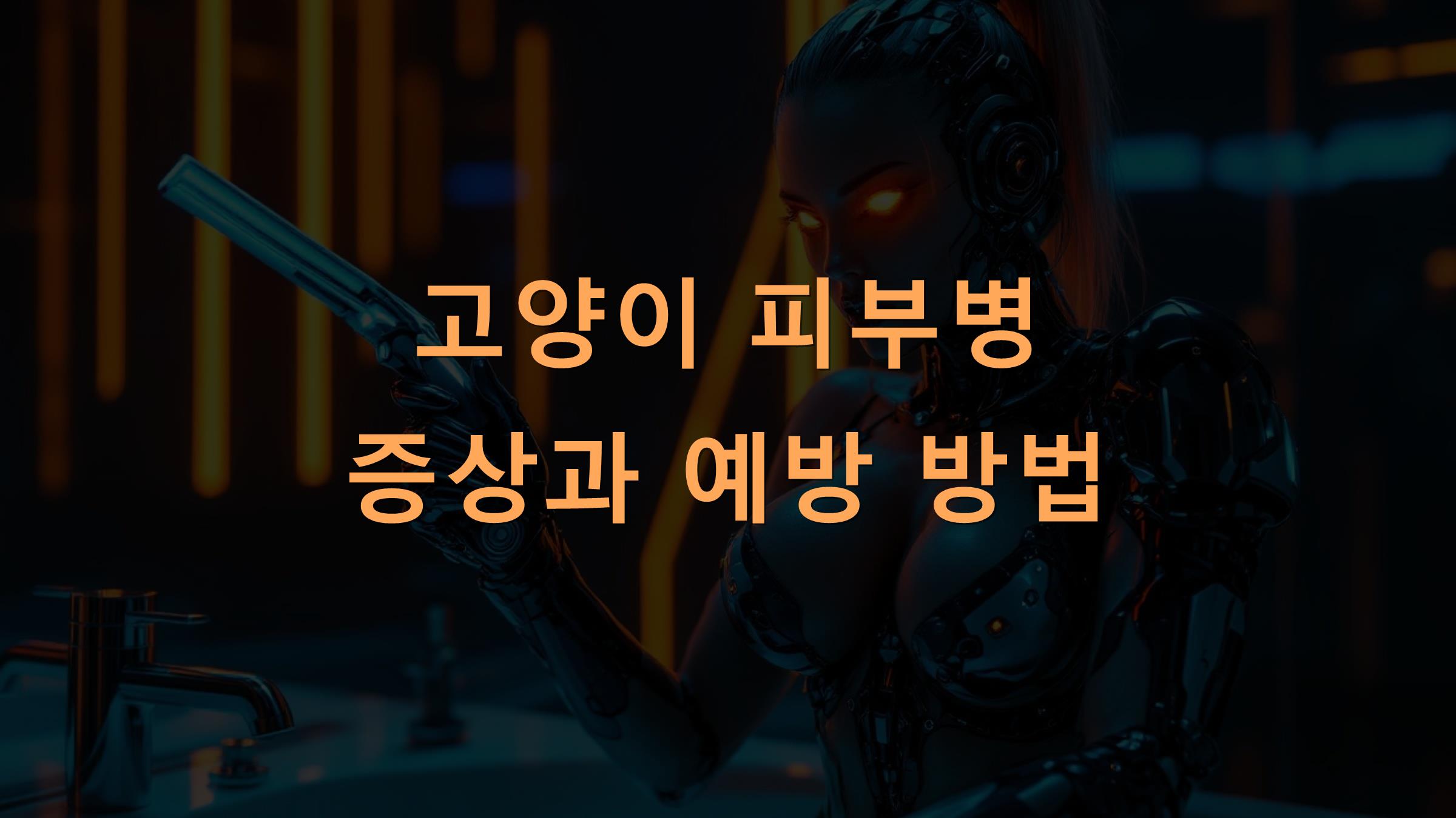 고양이 피부병 증상과 예방 방법