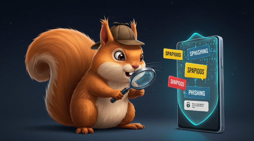 피싱 막는 다람쥐