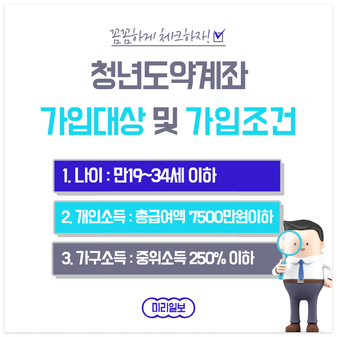 청년도약계좌가입대상및 조건