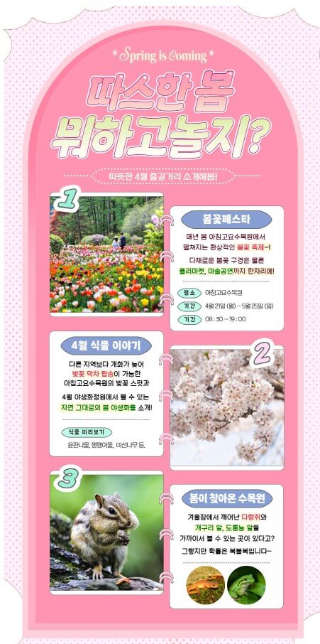 2025 봄꽃페스타: 아침고요수목원에서 만나는 봄의 향연!