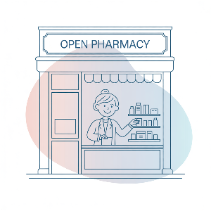 전국 추석 연휴 문 여는 약국 이미지