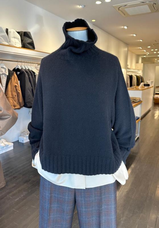 마가렛호웰 WOOL CASHMERE 하이넥 니트 3컬러