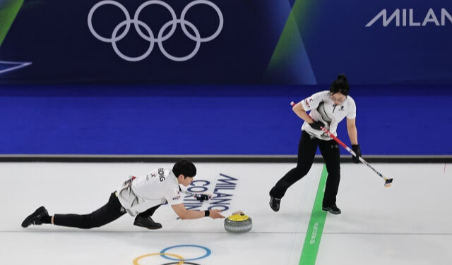 컬링대표팀 정영석과 김선영