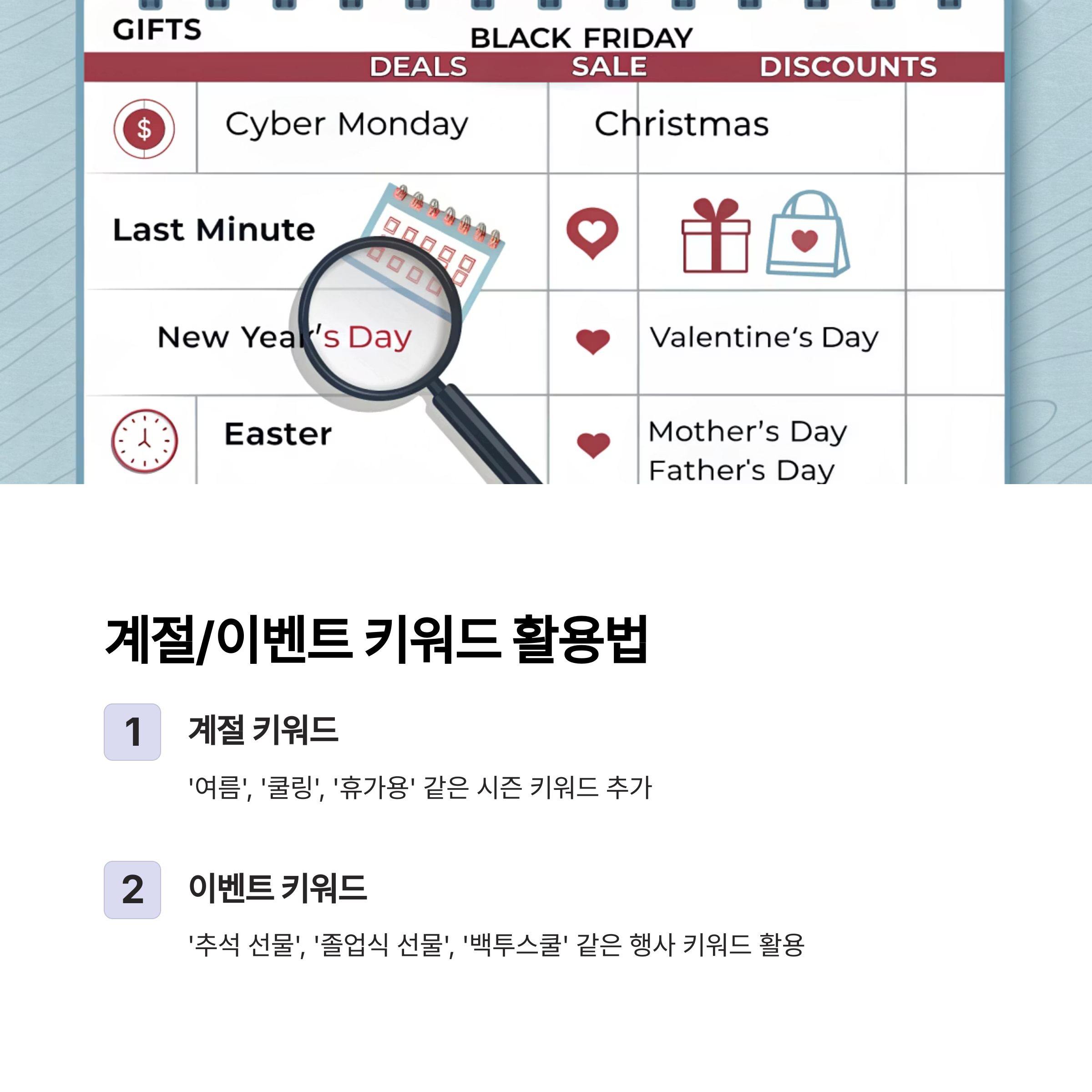 계절 이벤트 키워드 활용법