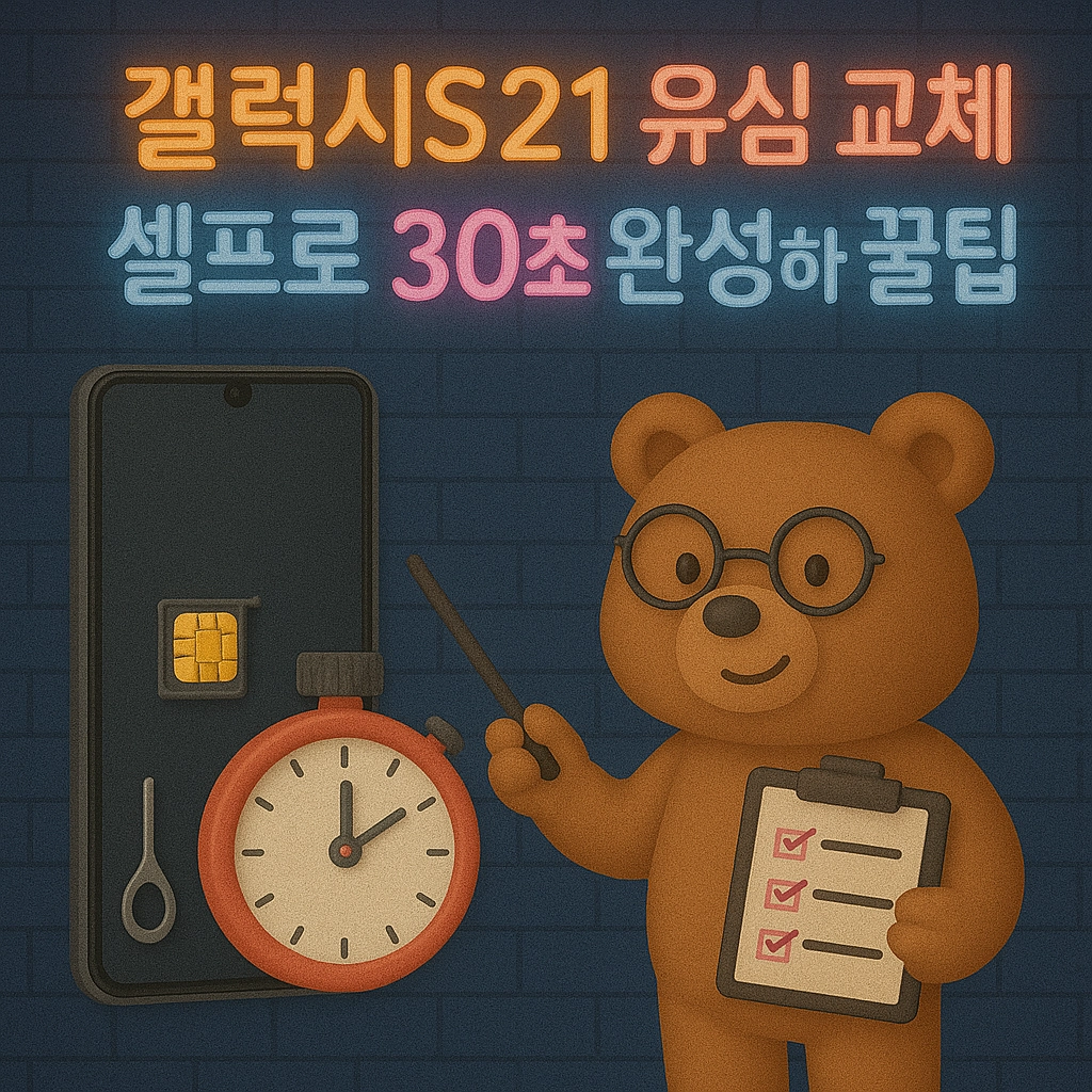 갤럭시S21 유심 교체 셀프로 30초 완성하는 꿀팁