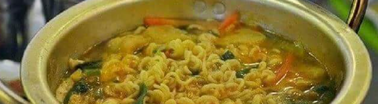라면 끓일때 모습