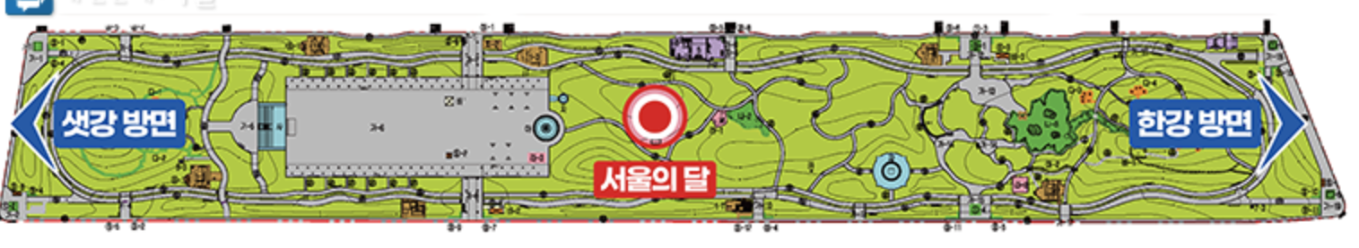 서울의 달 운영 장소를 나타내는 그림입니다.